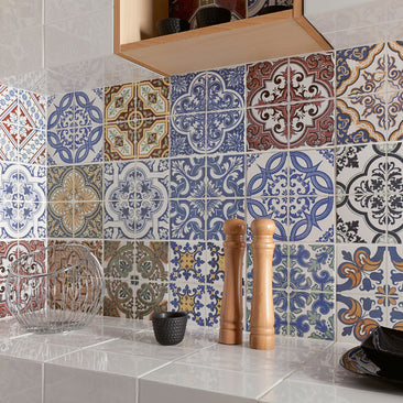 Vintage 20x20cm, Victorian style tile at Irwin Tiles