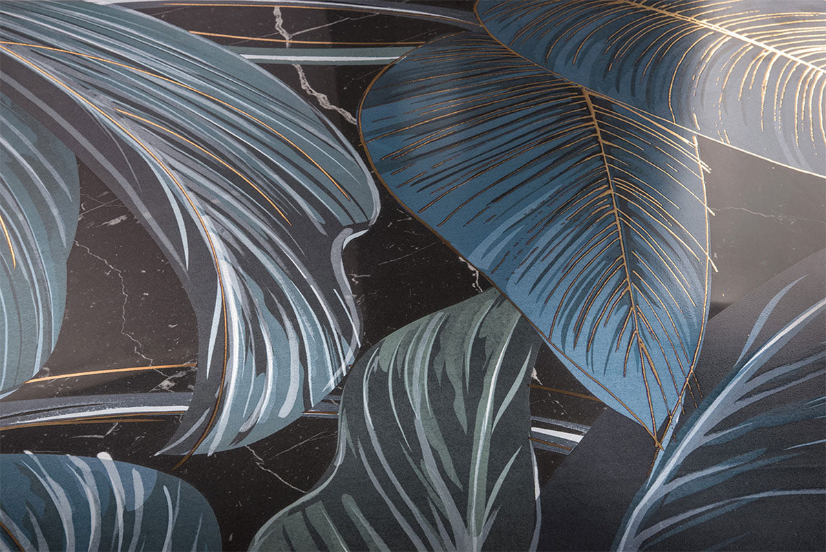 ShoWall Black Leaf, glossy wall tile at Irwin Tiles