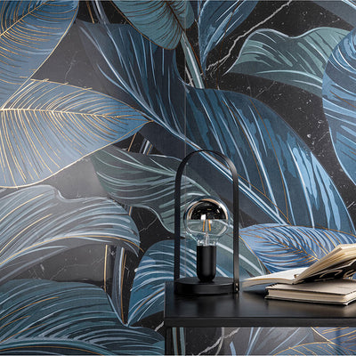 ShoWall Black Leaf, porcelain wall tile at Irwin Tiles