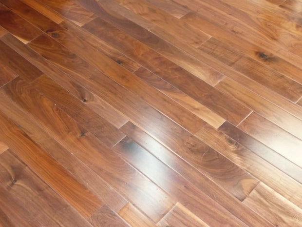 American Country Walnut 57mm, lacquered solid wood flooring at Irwin Tiles