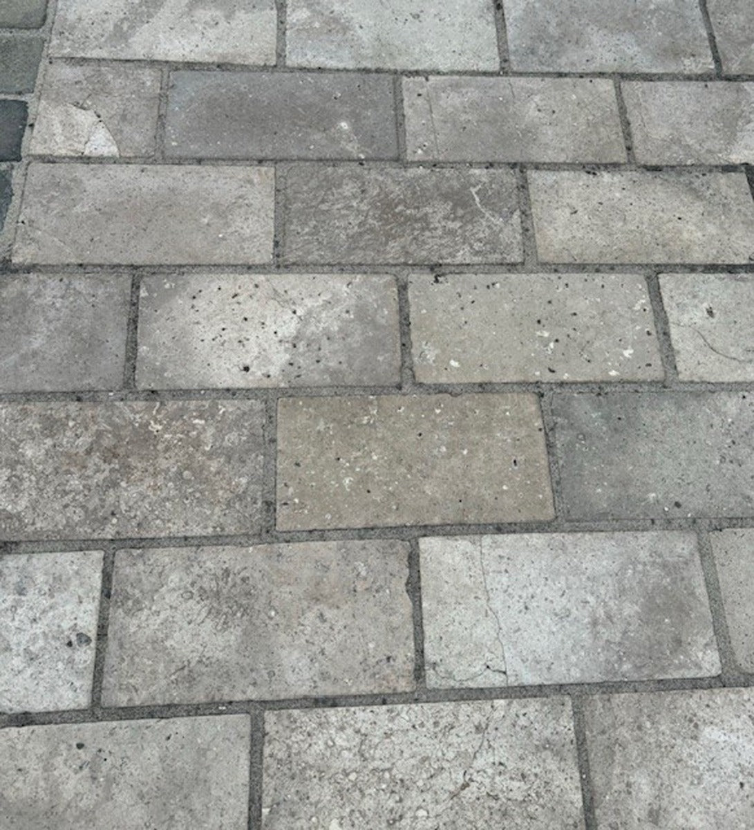 Walnut Stone Paver - Tumbled 15x30cm, natural stone paving for patios, paths and outdoor areas at Irwin Tiles