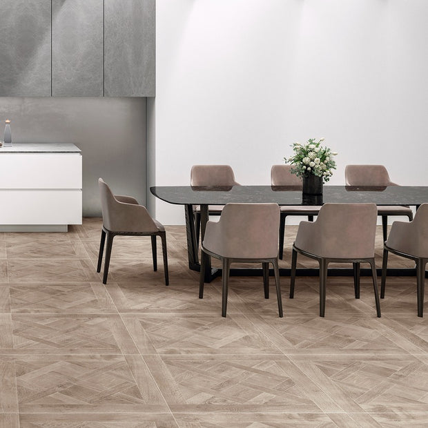 Wistman Oak Moka Wood Effect 90 x 90cm, porcelain tile at Irwin Tiles