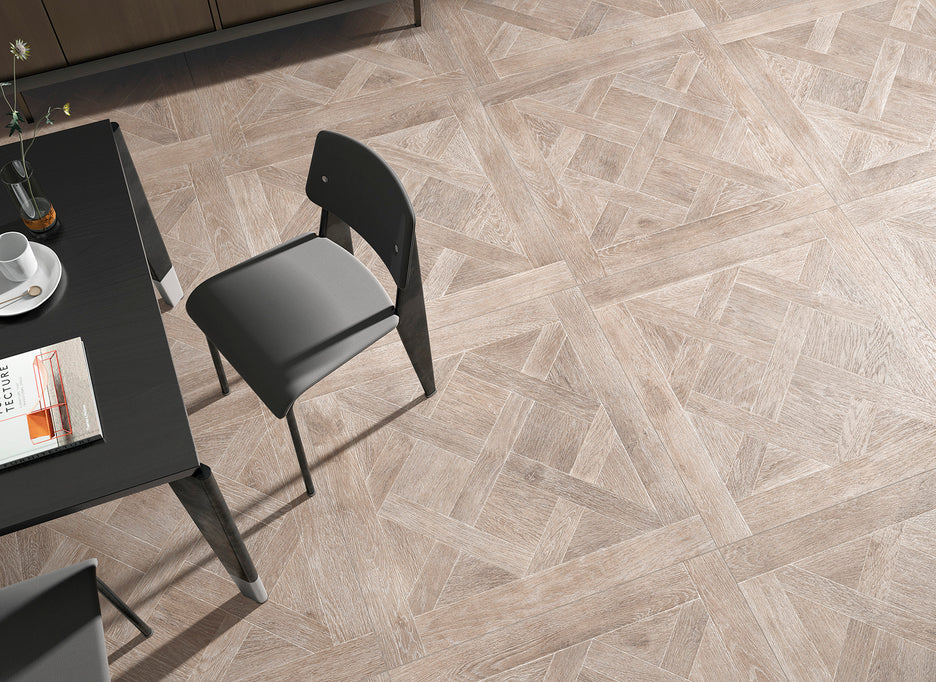 Wistman Oak Moka Wood Effect 90 x 90cm, matt tile at Irwin Tiles