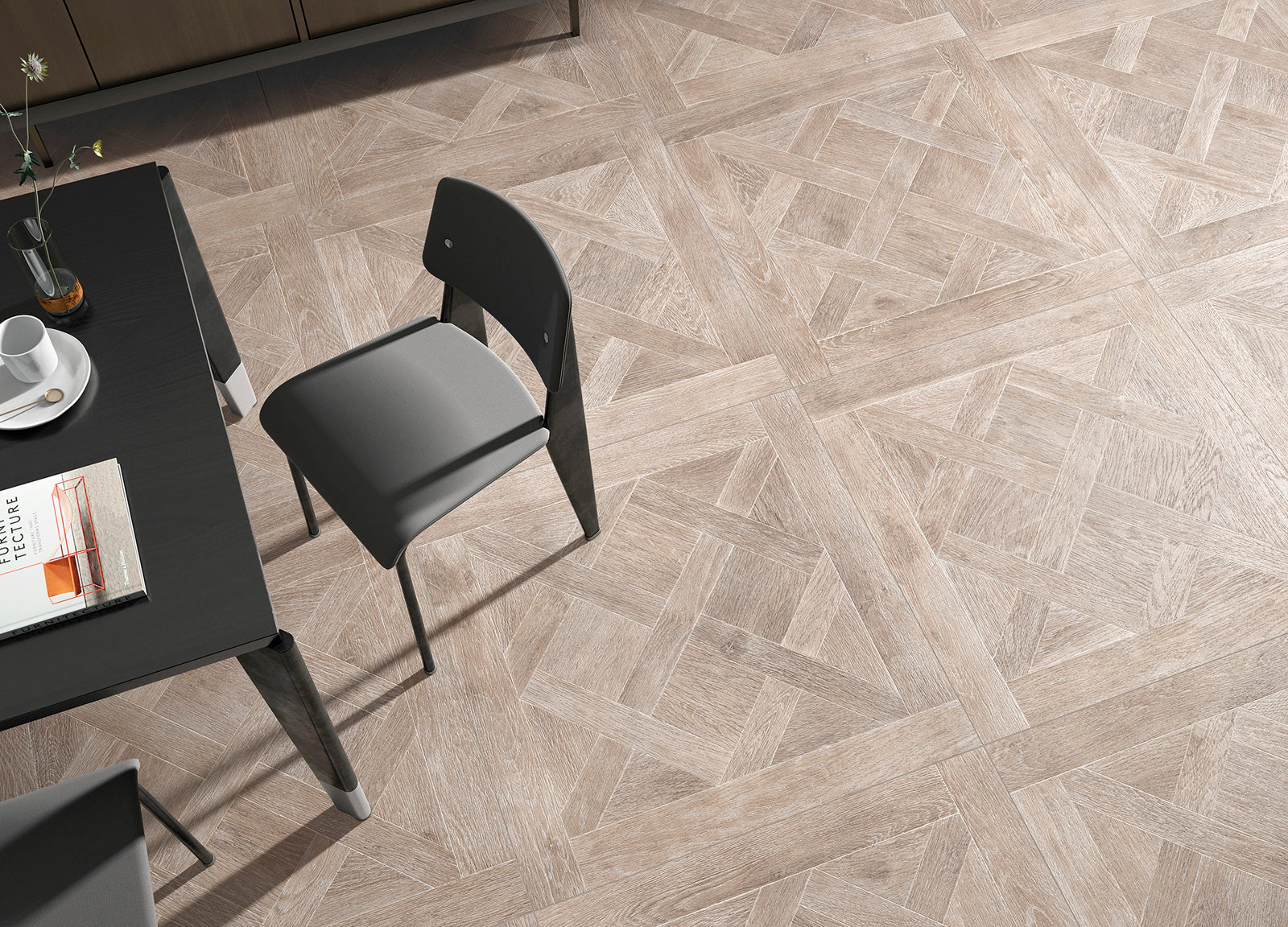 Wistman Oak Moka Wood Effect 90 x 90cm, matt tile at Irwin Tiles
