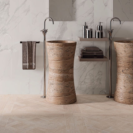 Wistman Maple Wood Effect 90 x 90cm, matt porcelain tile for bathroom and other wet floors at Irwin Tiles