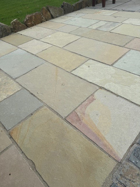 Yellow Brown Limestone 56cm Mix Calibrated