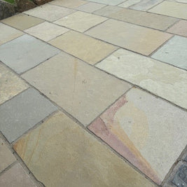 Yellow Brown Limestone 56cm Mix Calibrated