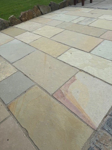Yellow Brown Limestone 56cm Mix Calibrated