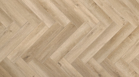 Yukon Herringbone Desert Dune Luxury Parquet Vinyl, medium luxury click vinyl flooring at Irwin Tiles