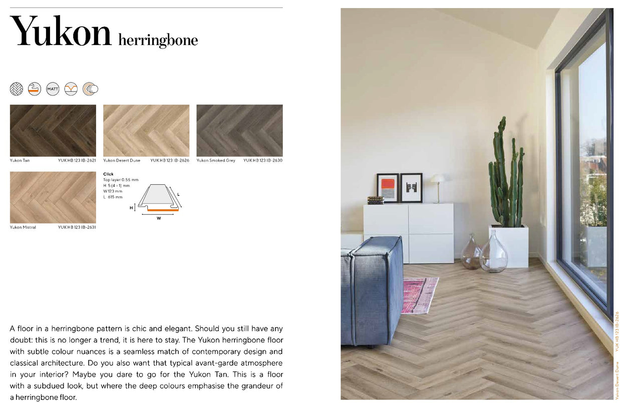 Yukon Herringbone Tan Luxury Parquet Vinyl, luxury click vinyl flooring at Irwin Tiles, Castleblayney