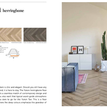 Yukon Herringbone Tan Luxury Parquet Vinyl, luxury click vinyl flooring at Irwin Tiles, Castleblayney