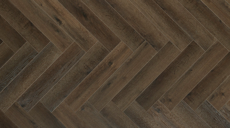 Yukon Herringbone Tan Luxury Parquet Vinyl, dark luxury click vinyl flooring at Irwin Tiles